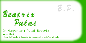 beatrix pulai business card